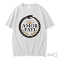 Officials Amor Fati Ouroboros Snake Sun Rays Laurel Wreath Unisex T-shirt, Sweatshirt, Hoodie, Long Sleeve Tee - T-Shirt, Sweatshirt, Hoodie