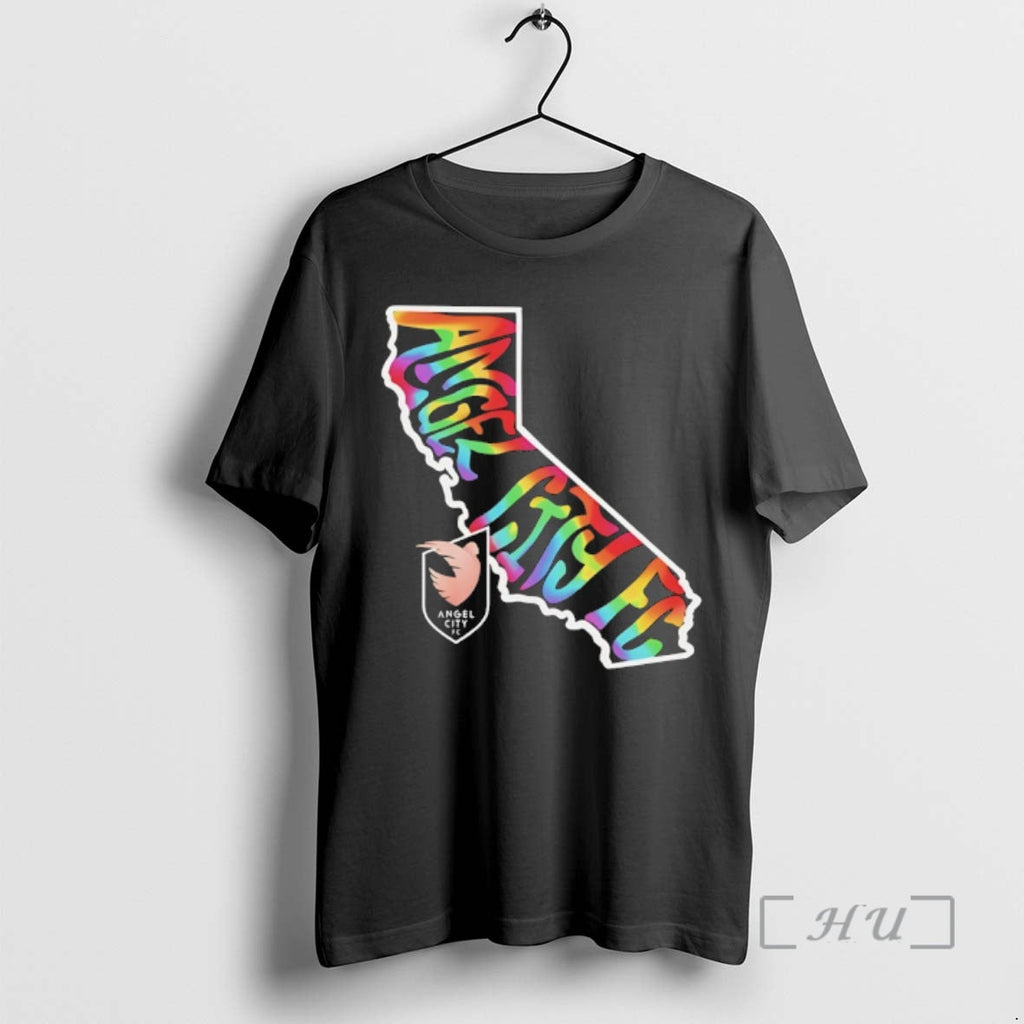 Officials Angel City Fc Groovy Pride State 2026 Unisex T-shirt, Sweatshirt, Hoodie, Long Sleeve Tee - T-Shirt, Sweatshirt, Hoodie