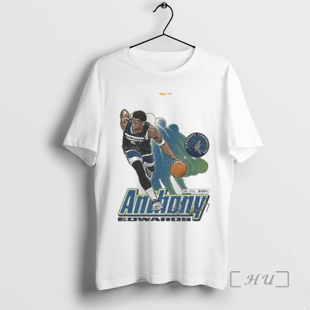 Officials Anthony Edwards Minnesota Timberwolves Nba Retro Signature Circle White T-Shirts, Hoodie, Sweatshirt - T-Shirt, Sweatshirt, Hoodie