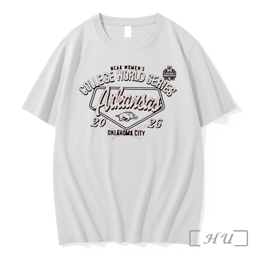 Officials Arkansas Razorbacks 2026 Womens College World Series Bound Classic Tee Premium T Shirts Sweater - T-Shirt, Sweatshirt, Hoodie