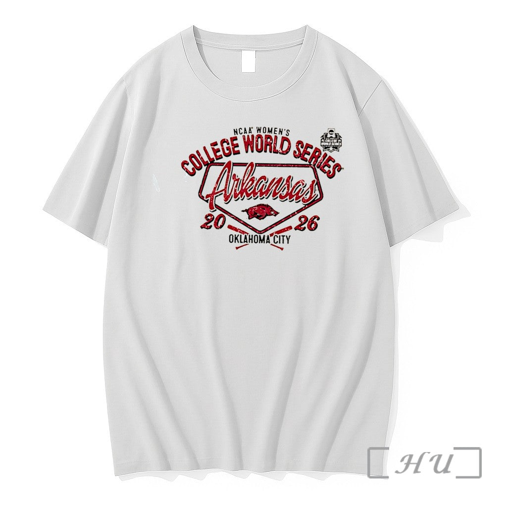 Officials Arkansas Razorbacks 2026 Womens College World Series Bound Logo Tee Premium T Shirts Sweater - T-Shirt, Sweatshirt, Hoodie