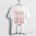 Officials Arsenal Fc North London Forever Lyrics Football Fan Unisex T-shirt, Sweatshirt, Hoodie, Long Sleeve Tee - T-Shirt, Sweatshirt, Hoodie