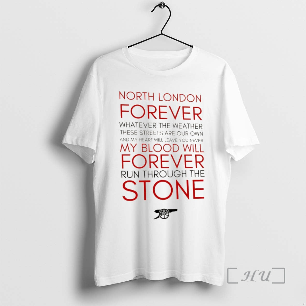 Officials Arsenal Fc North London Forever Lyrics Football Fan Unisex T-shirt, Sweatshirt, Hoodie, Long Sleeve Tee - T-Shirt, Sweatshirt, Hoodie