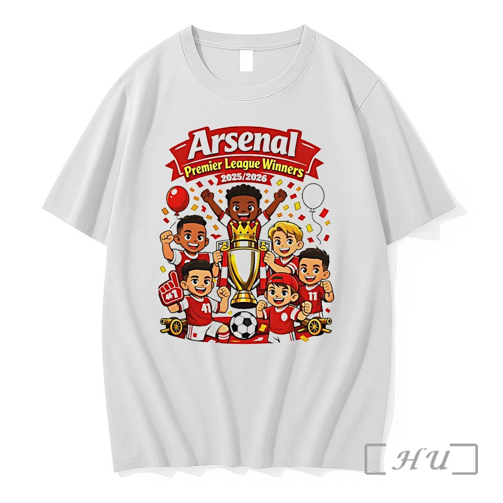 Officials Arsenal Fc Cartoon Premier League Winners 2025 2026 Unisex T-shirt, Sweatshirt, Hoodie, Long Sleeve Tee - T-Shirt, Sweatshirt, Hoodie