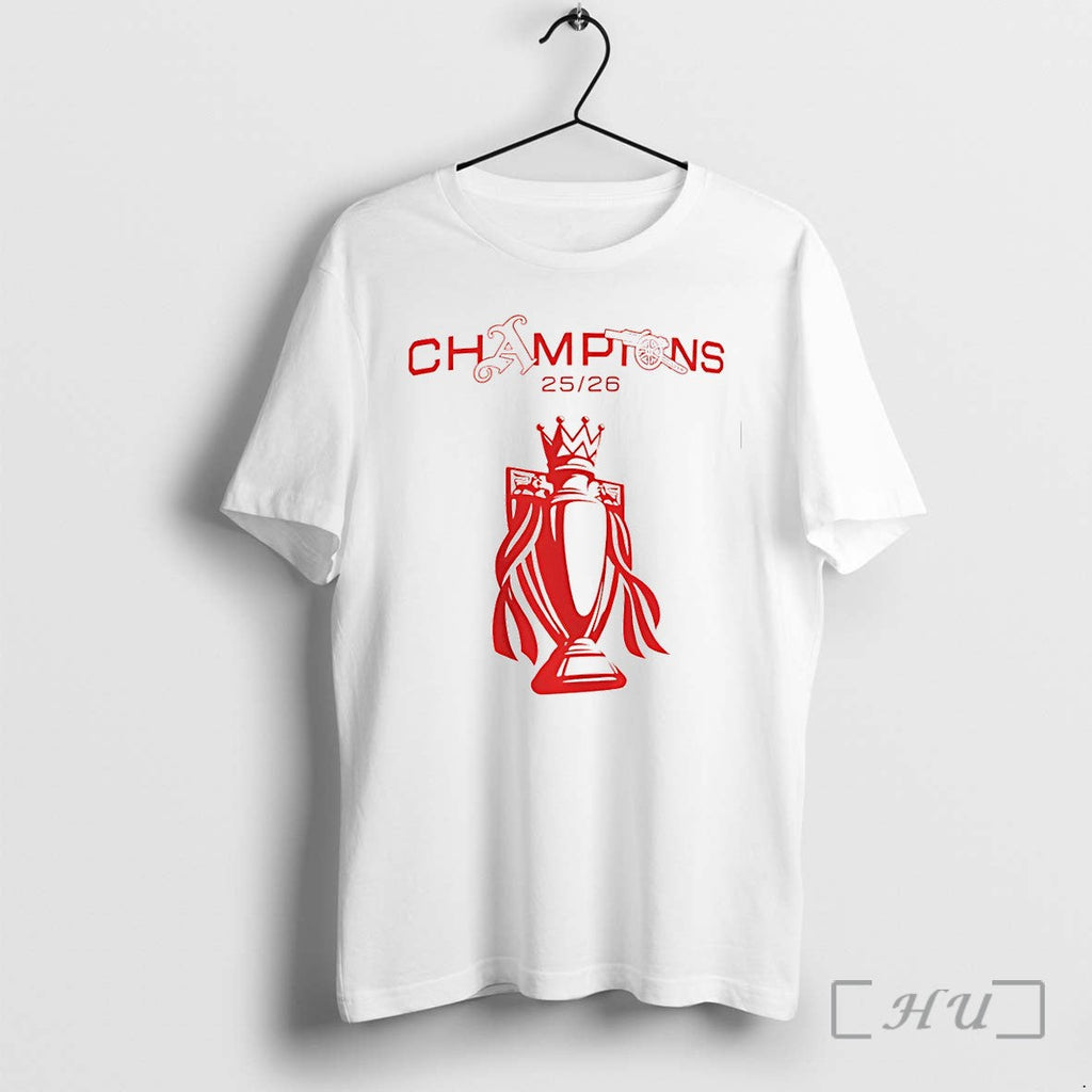 Officials Arsenal Premier League Champions 2025 26 North London Champions Unisex T-shirt, Sweatshirt, Hoodie, Long Sleeve Tee - T-Shirt, Sweatshirt, Hoodie