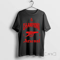 Officials Arsenal Premier League Champions 2025 26 Unisex T-shirt, Sweatshirt, Hoodie, Long Sleeve Tee - T-Shirt, Sweatshirt, Hoodie