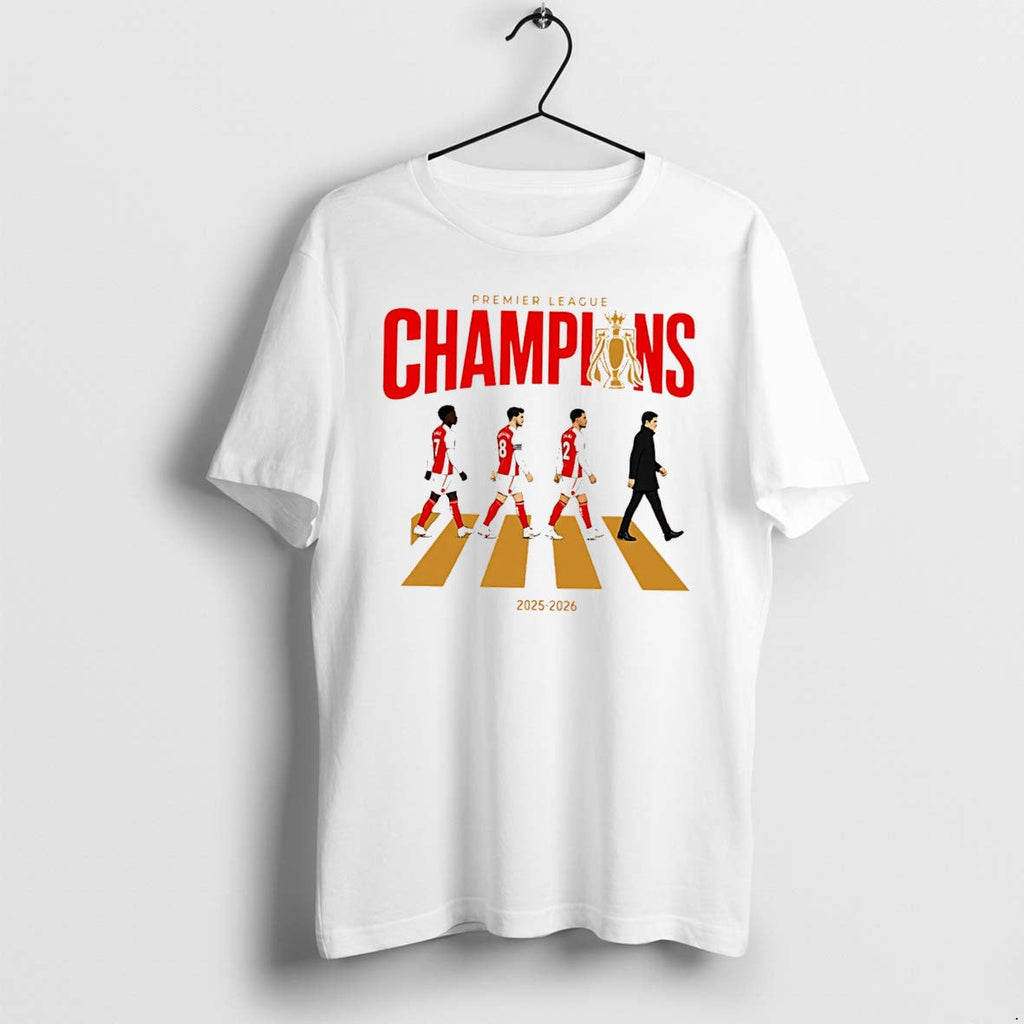 Officials Arsenal Premier League Champions 2026 North London Victory Abbey Road Tee Unisex T-shirt, Sweatshirt, Hoodie, Long Sleeve Tee - T-Shirt, Sweatshirt, Hoodie