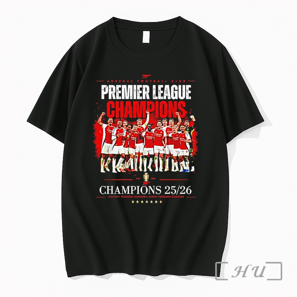Officials Arsenal Premier League Fc Champions 25 26 Victory Unisex T-shirt, Sweatshirt, Hoodie, Long Sleeve Tee - T-Shirt, Sweatshirt, Hoodie