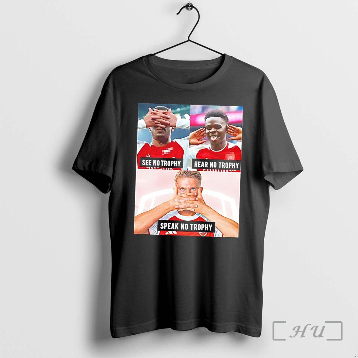 Officials Arsenal See No Trophy Hear No Trophy Speak No Trophy Tee Premium T Shirts Unisex T-shirt, Sweatshirt, Hoodie, Long Sleeve Tee - T-Shirt, Sweatshirt, Hoodie