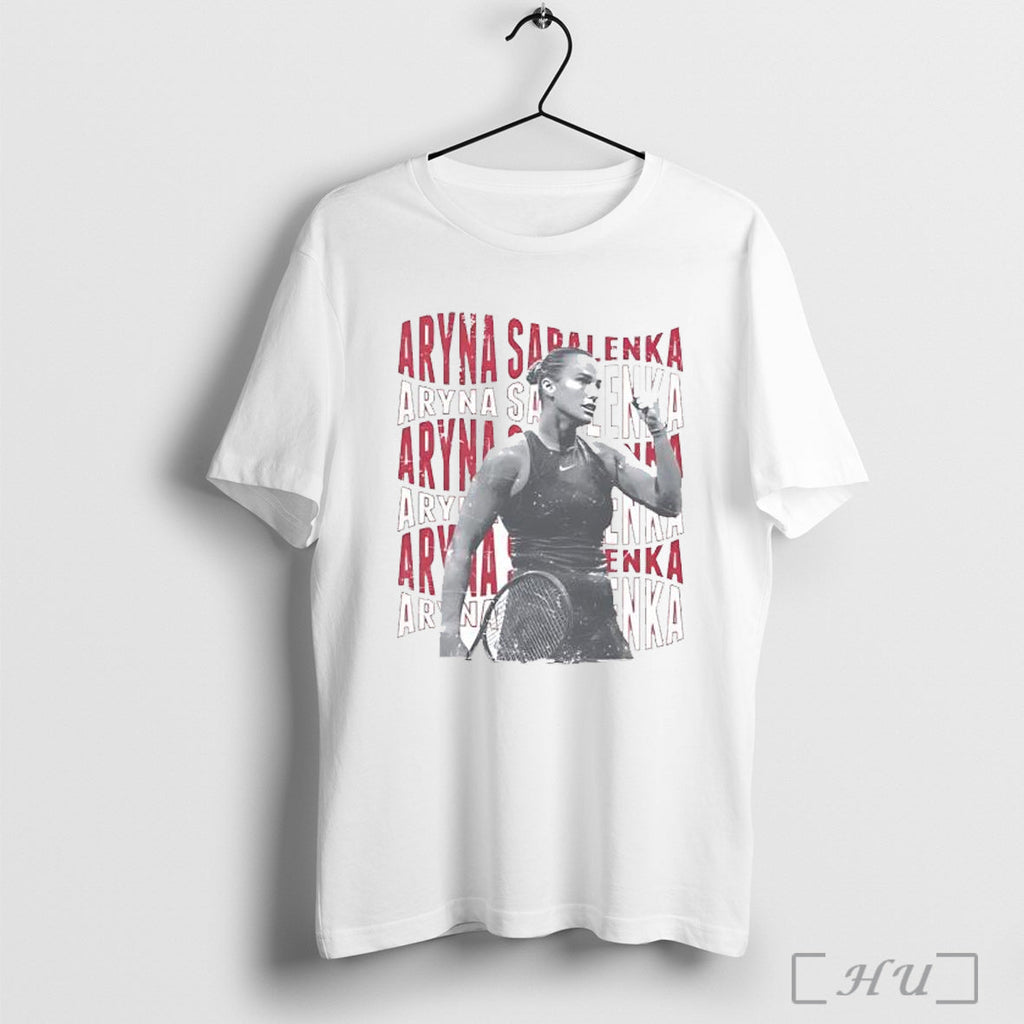 Officials Aryna Sabalenka Psychedelic Name Repeat T Shirt Unisex T-shirt, Sweatshirt, Hoodie, Long Sleeve Tee - T-Shirt, Sweatshirt, Hoodie