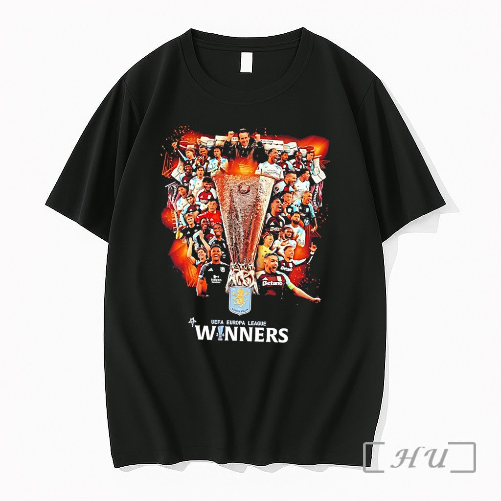 Officials Aston Villa 2026 Europa League Champions Tee Unisex T-shirt, Sweatshirt, Hoodie, Long Sleeve Tee - T-Shirt, Sweatshirt, Hoodie