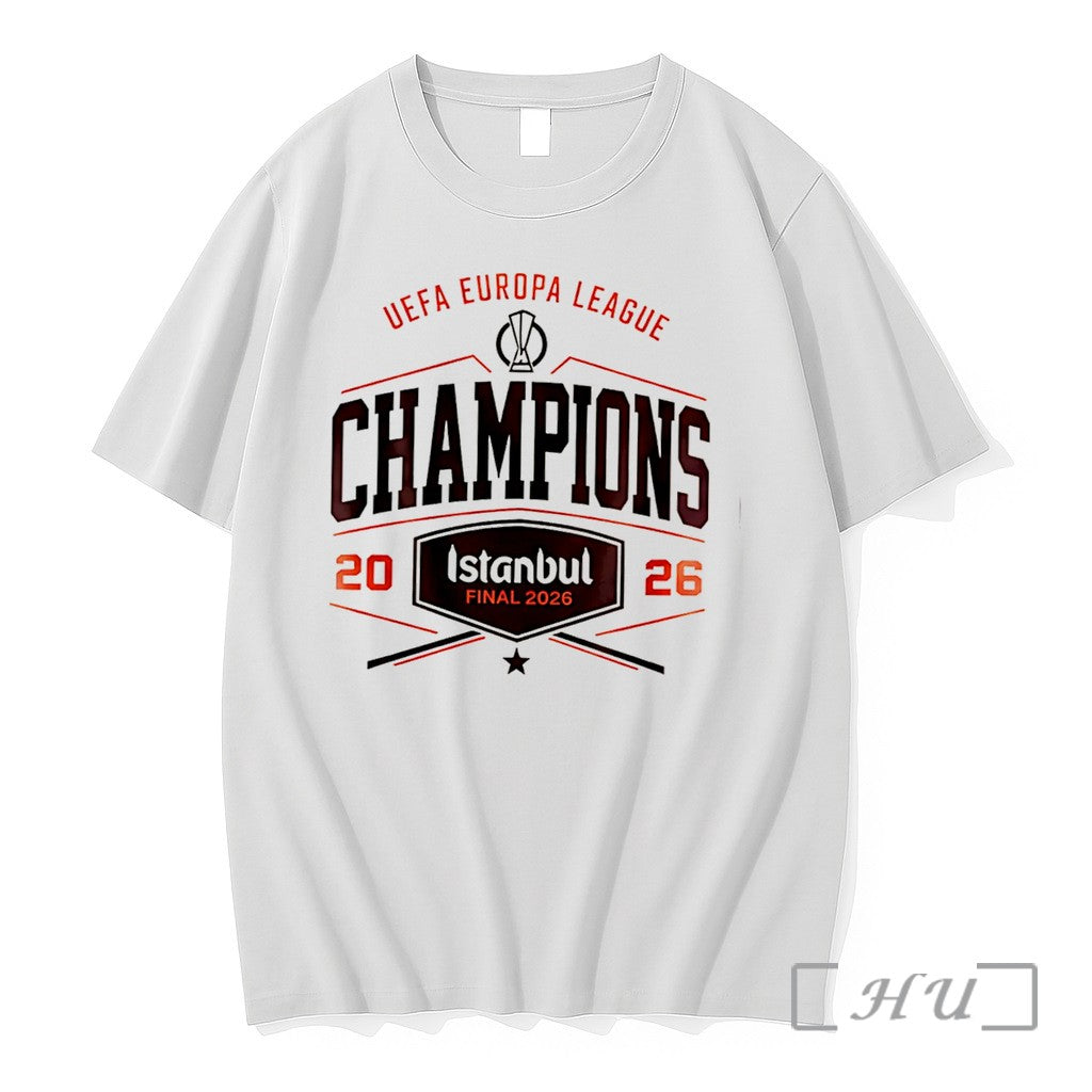 Officials Aston Villa Uefa Europa League Champions 2026 Logo Tee Unisex T-shirt, Sweatshirt, Hoodie, Long Sleeve Tee - T-Shirt, Sweatshirt, Hoodie