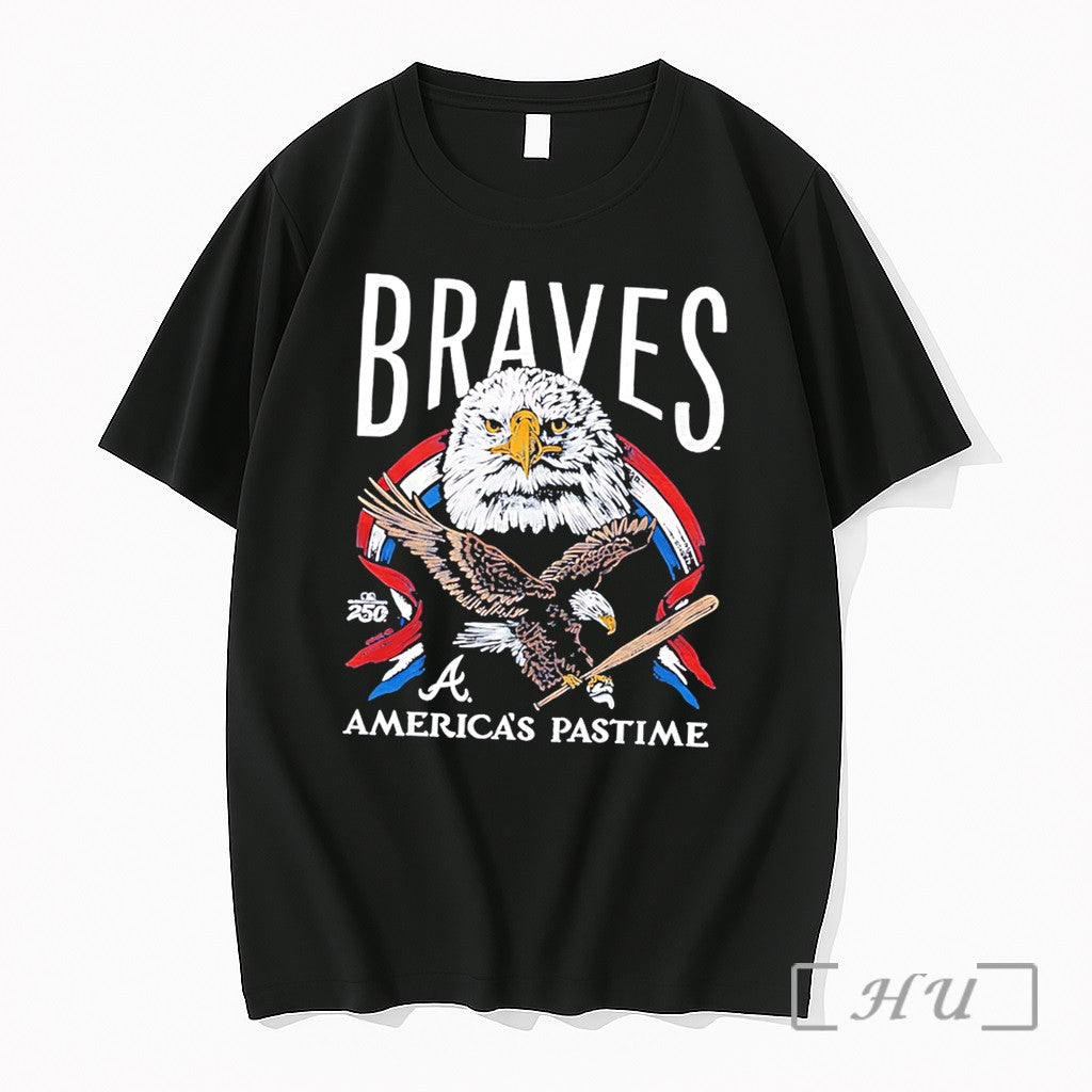 Officials Atlanta Braves Americas Pastime 250th Tri Blend Tee Unisex T-shirt, Sweatshirt, Hoodie, Long Sleeve Tee - T-Shirt, Sweatshirt, Hoodie