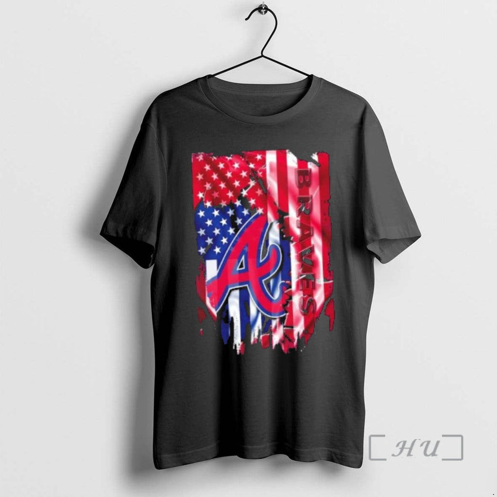 Officials Atlanta Braves Baseball X American Flag T-Shirts, Hoodie, Sweatshirt - T-Shirt, Sweatshirt, Hoodie