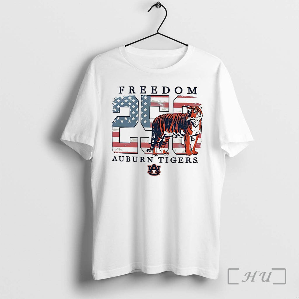 Officials Auburn Tigers Americana Freedom 250th Logo Tee Unisex T-shirt, Sweatshirt, Hoodie, Long Sleeve Tee - T-Shirt, Sweatshirt, Hoodie