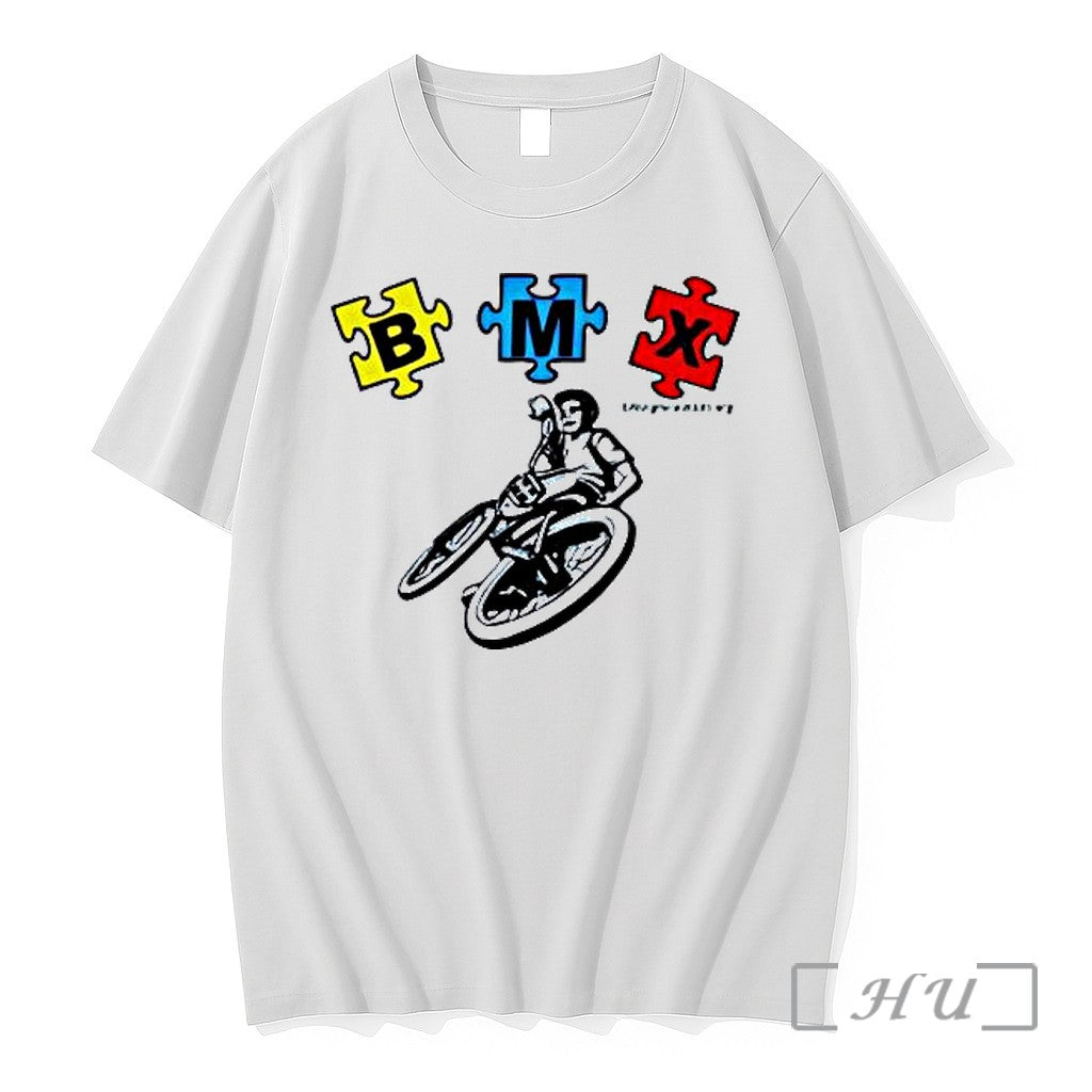 Officials Bmx Puzzle Pieces Bike Rider Autism Unisex T-shirt, Sweatshirt, Hoodie, Long Sleeve Tee - T-Shirt, Sweatshirt, Hoodie