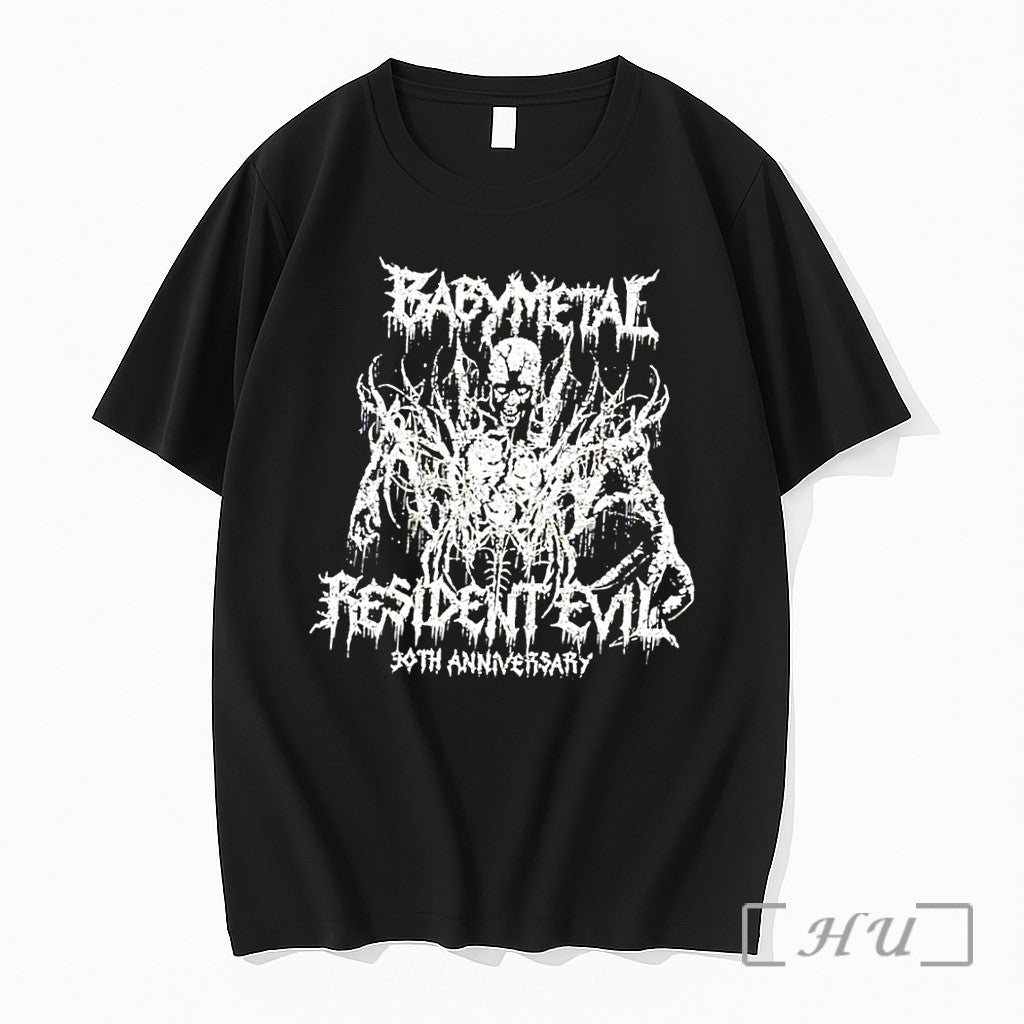 Officials Babymetal Resident Evil 30th Anniversary Monster Black Unisex T-shirt, Sweatshirt, Hoodie, Long Sleeve Tee - T-Shirt, Sweatshirt, Hoodie