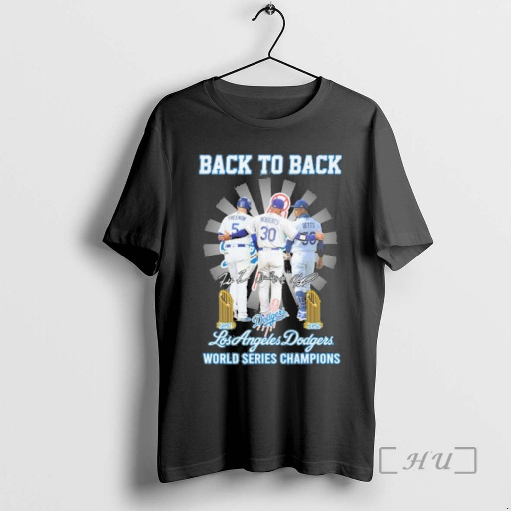 Officials Back Back Player Signature Los Angeles Dodgers World Champions T-Shirts, Hoodie, Sweatshirt - T-Shirt, Sweatshirt, Hoodie