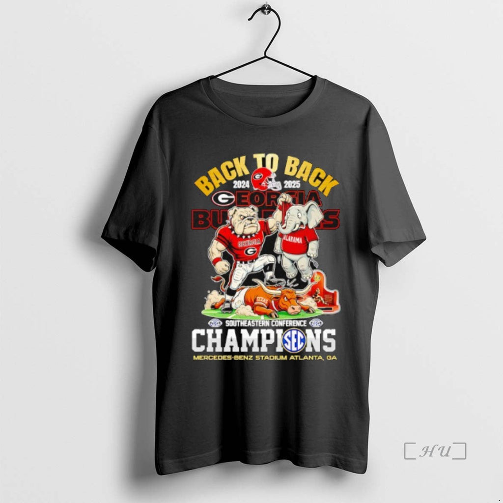Officials Back Back Georgia Bulldogs Southeastern Conference Champions 2025 T-Shirts, Hoodie, Sweatshirt - T-Shirt, Sweatshirt, Hoodie