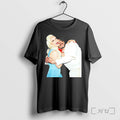 Officials Bad Bunny Hugging Lady Gaga Premium T Shirts Sweater Hoodie Jpg Unisex T-shirt, Sweatshirt, Hoodie, Long Sleeve Tee - T-Shirt, Sweatshirt, Hoodie
