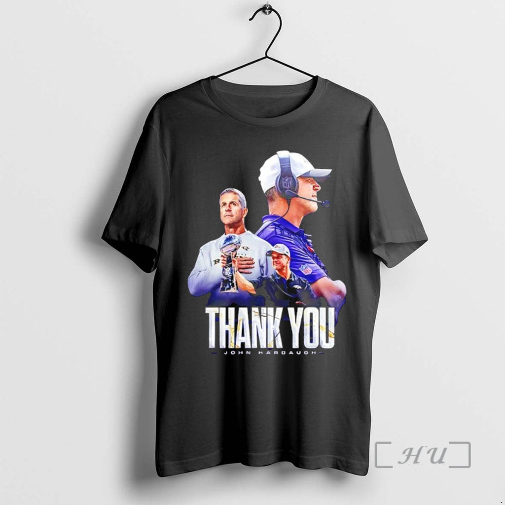 Officials Baltimore Ravens Coach Harbaugh Thank You Everything 2026 T-Shirts, Hoodie, Sweatshirt - T-Shirt, Sweatshirt, Hoodie