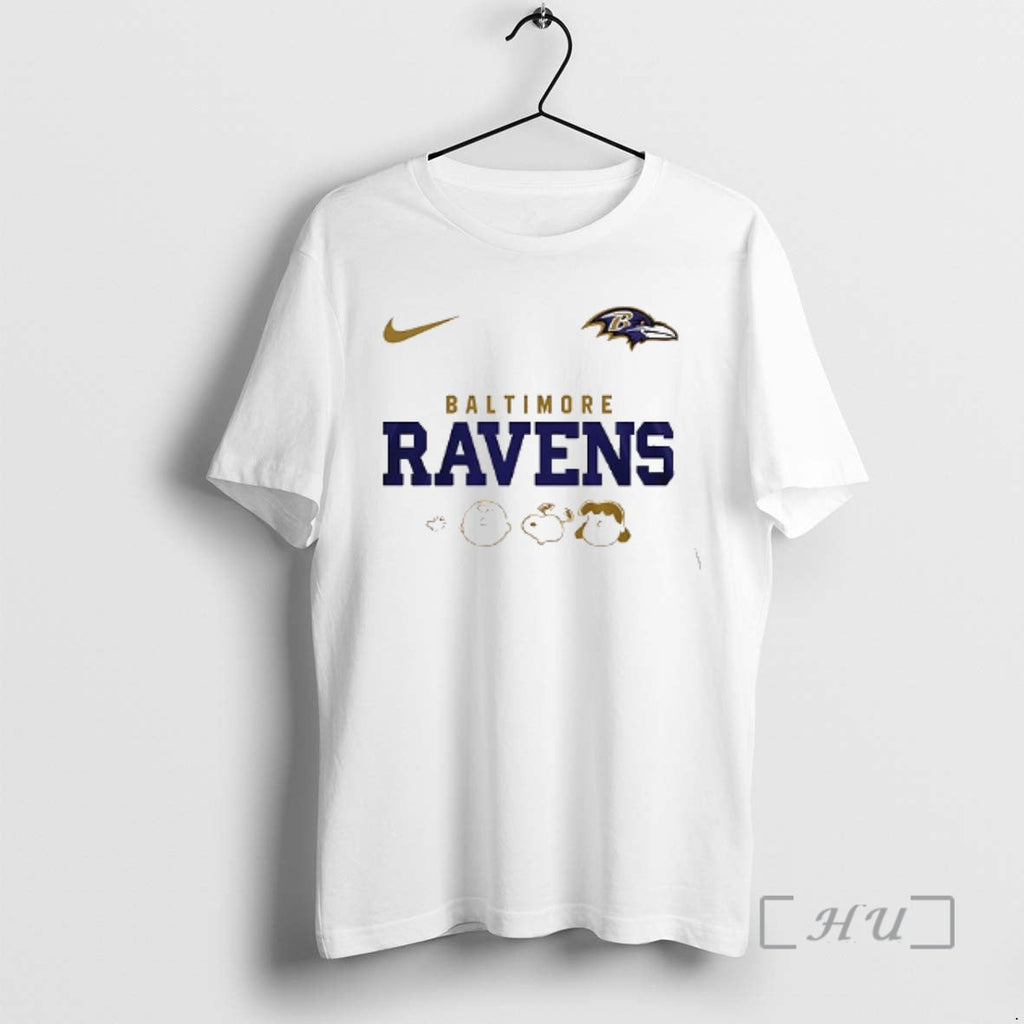 Officials Baltimore Ravens X Peanuts Abbey Road Cartoon Double Sided T-Shirts, Hoodie, Sweatshirt - T-Shirt, Sweatshirt, Hoodie