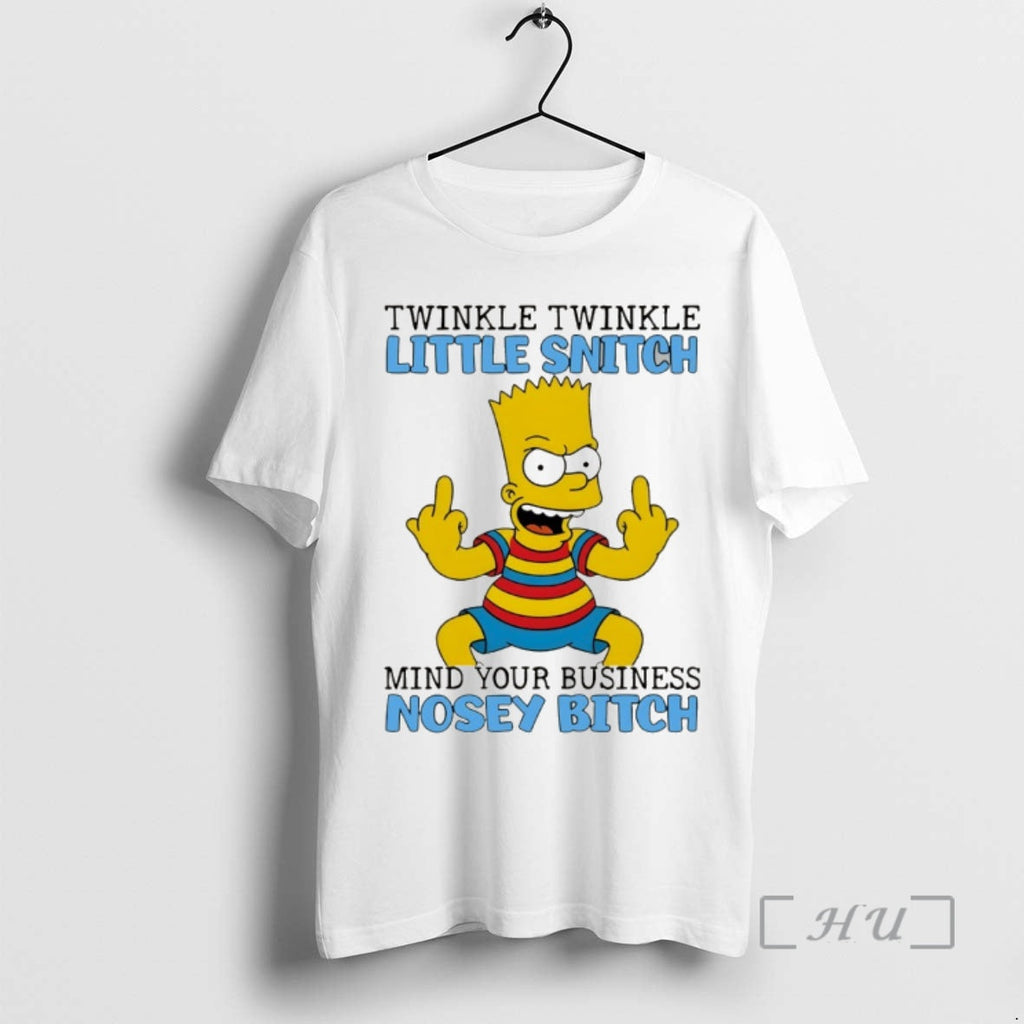 Officials Bart Middle Finger Twinkle Twinkle Little Snitch Mind Your Business T-Shirts, Hoodie, Sweatshirt - T-Shirt, Sweatshirt, Hoodie