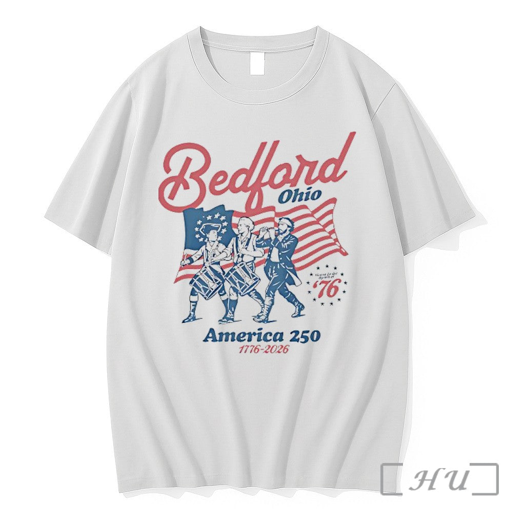 Officials Bedford Ohio America 250 1776 2026 Semiquincentennial Unisex T-shirt, Sweatshirt, Hoodie, Long Sleeve Tee - T-Shirt, Sweatshirt, Hoodie