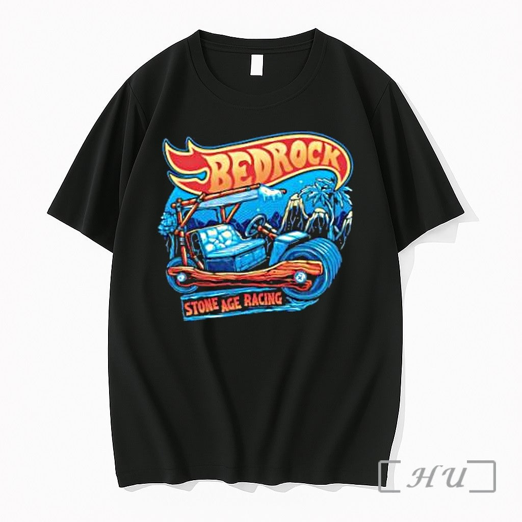 Officials Bedrock Stone Age Racing Car Flintstones Cartoon Unisex T-shirt, Sweatshirt, Hoodie, Long Sleeve Tee - T-Shirt, Sweatshirt, Hoodie