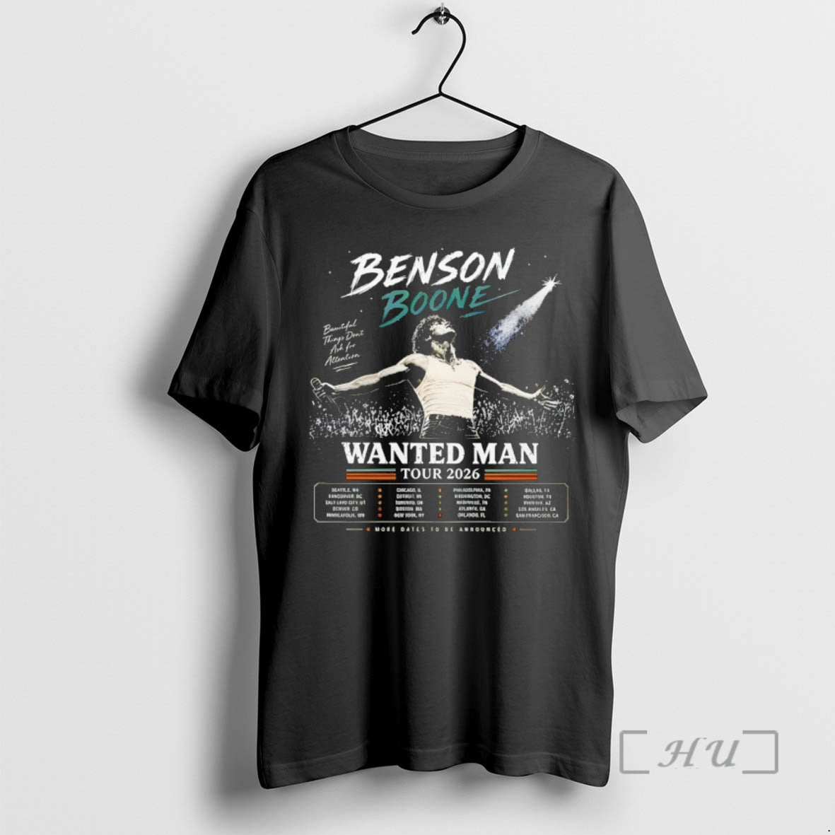 Officials Benson Boone Wanted Man World Tour 2026 Vintage Unisex T-shirt, Sweatshirt, Hoodie, Long Sleeve Tee - T-Shirt, Sweatshirt, Hoodie