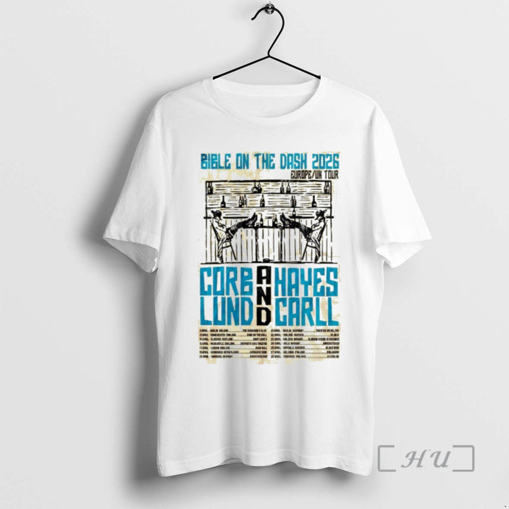 Officials Bible Dash Corb Lund Hayes Carll Europe Uk Tour 2026 T-Shirts, Hoodie, Sweatshirt - T-Shirt, Sweatshirt, Hoodie