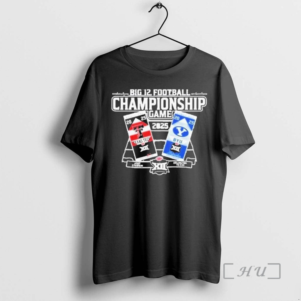 Officials Big 12 2025 Football Championship Red Raiders Vs Cougars T-Shirts, Hoodie, Sweatshirt - T-Shirt, Sweatshirt, Hoodie