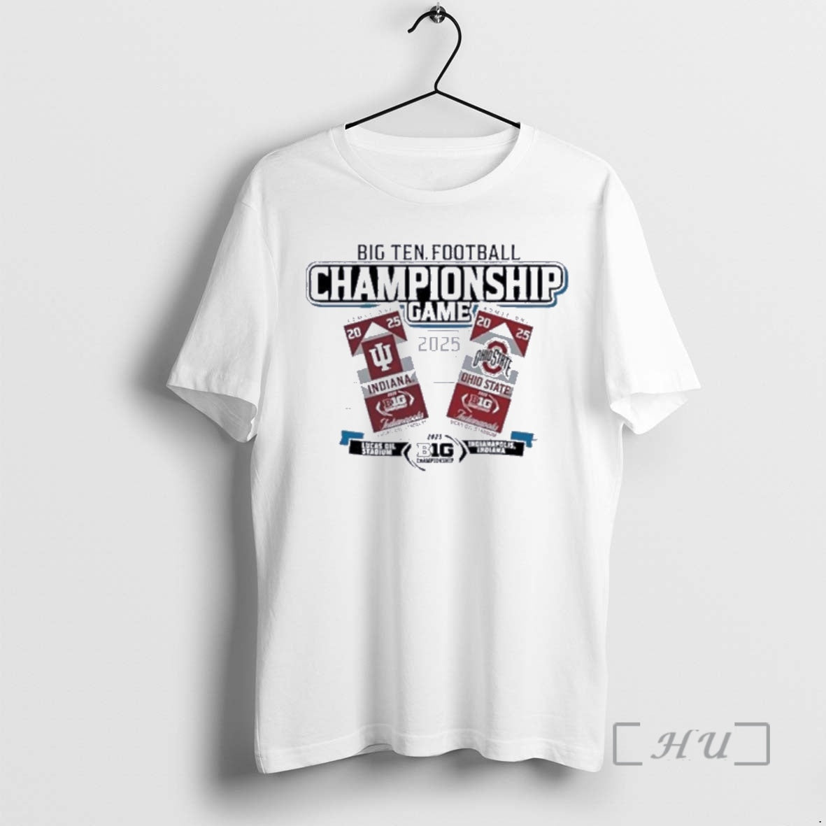Officials Big Ten 2025 Football Championship Hoosiers Vs Buckeyes T-Shirts, Hoodie, Sweatshirt - T-Shirt, Sweatshirt, Hoodie