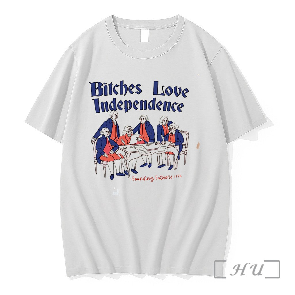 Officials Bitches Love Independence 4th Of July Thomas Jefferson Tee Unisex T-shirt, Sweatshirt, Hoodie, Long Sleeve Tee - T-Shirt, Sweatshirt, Hoodie