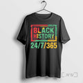 Officials Black History Month 24 7 365 African American Vintage T-Shirts, Hoodie, Sweatshirt - T-Shirt, Sweatshirt, Hoodie