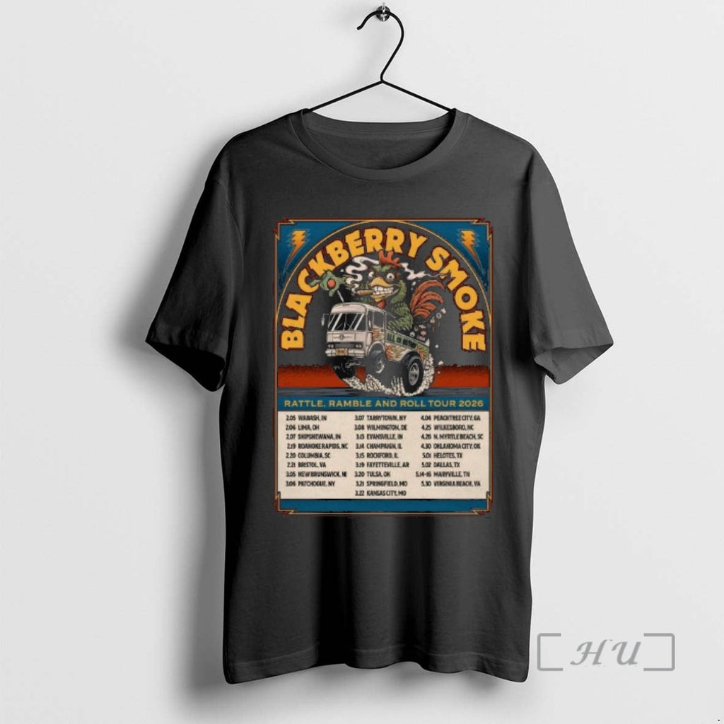 Officials Blackberry Smoke Rattle Ramble Roll 2026 Tour T-Shirts, Hoodie, Sweatshirt - T-Shirt, Sweatshirt, Hoodie