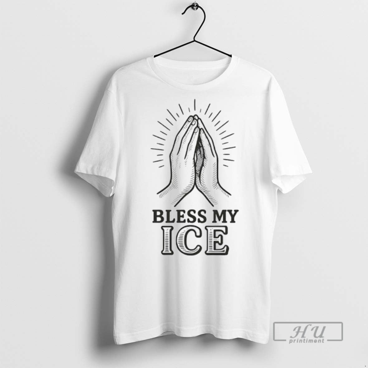 Officials Bless My Ice Praying Hands T Shirt Unisex T-shirt, Sweatshirt, Hoodie, Long Sleeve Tee - T-Shirt, Sweatshirt, Hoodie