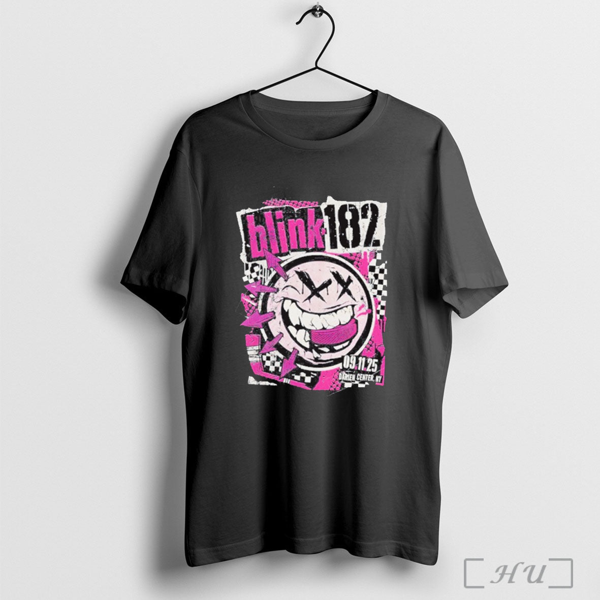 Officials Blink 182 September 11 2025 Darien Center Ny Painting T Shirt Unisex T-shirt, Sweatshirt, Hoodie, Long Sleeve Tee - T-Shirt, Sweatshirt, Hoodie