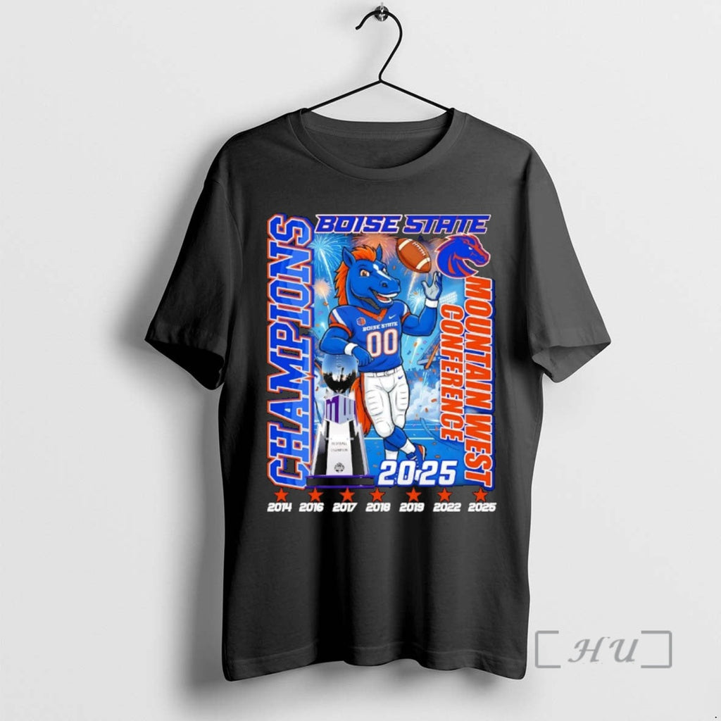 Officials Boise State Broncos 2025 Mountain West Conference Champions T-Shirts, Hoodie, Sweatshirt - T-Shirt, Sweatshirt, Hoodie