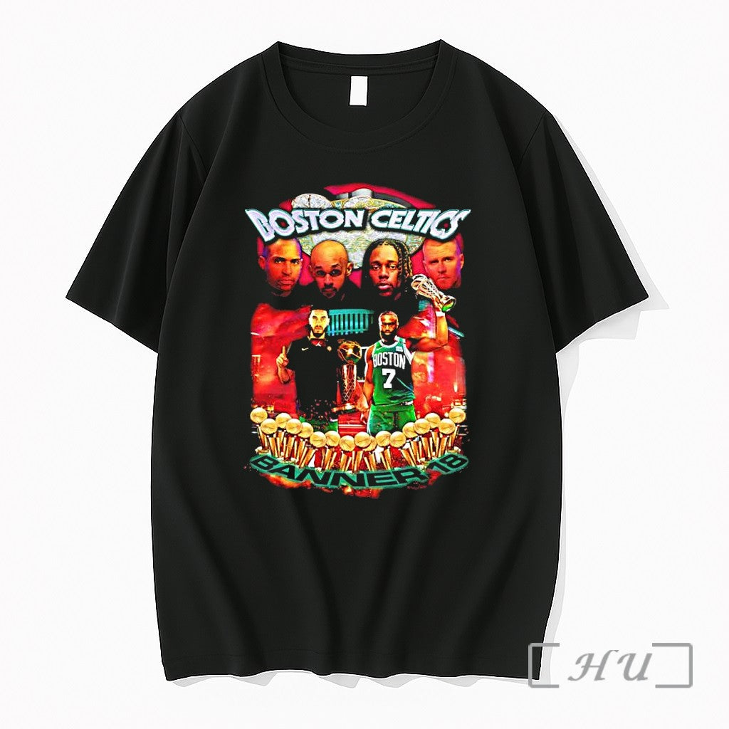 Officials Boston Celtics Banner 18 Champions Vintage Rap Unisex T-shirt, Sweatshirt, Hoodie, Long Sleeve Tee - T-Shirt, Sweatshirt, Hoodie