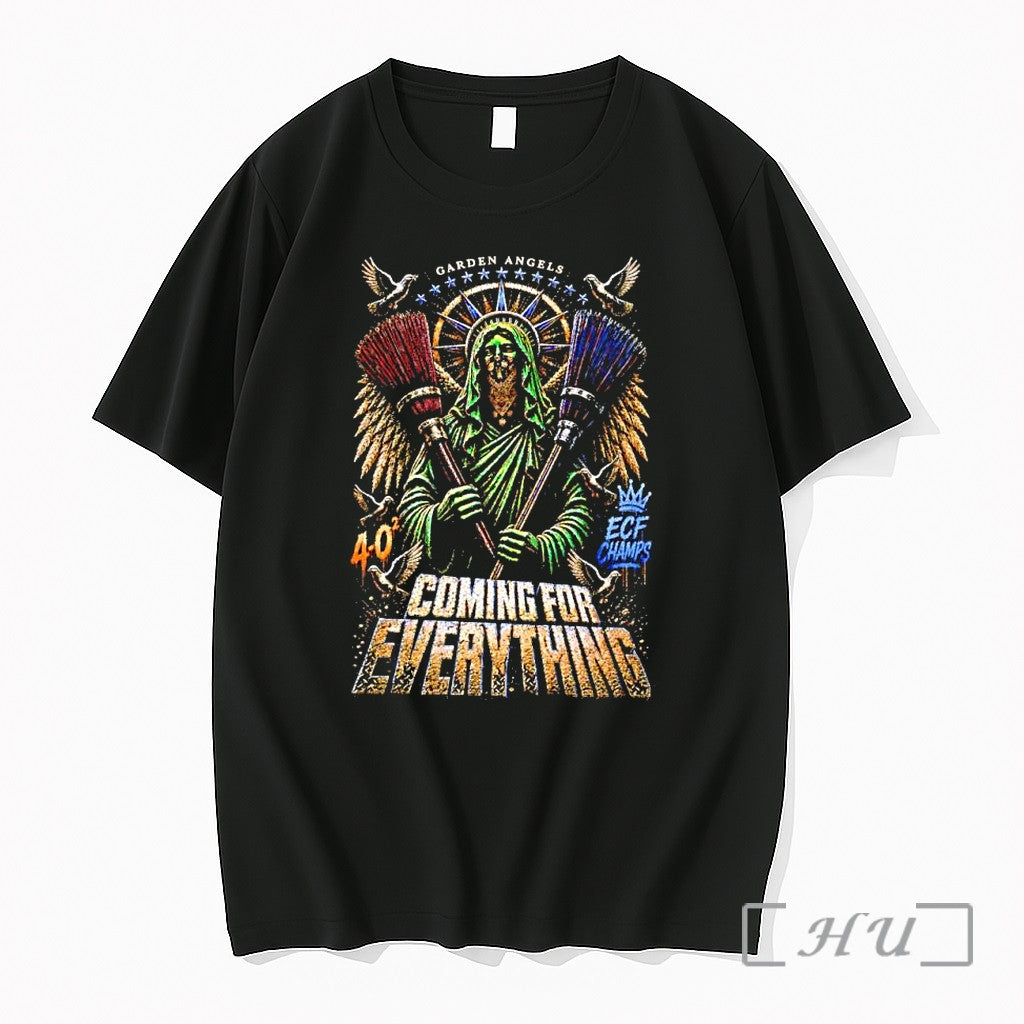 Officials Boston Celtics Garden Angels Ecf Champs Coming For Everything Unisex T-shirt, Sweatshirt, Hoodie, Long Sleeve Tee - T-Shirt, Sweatshirt, Hoodie