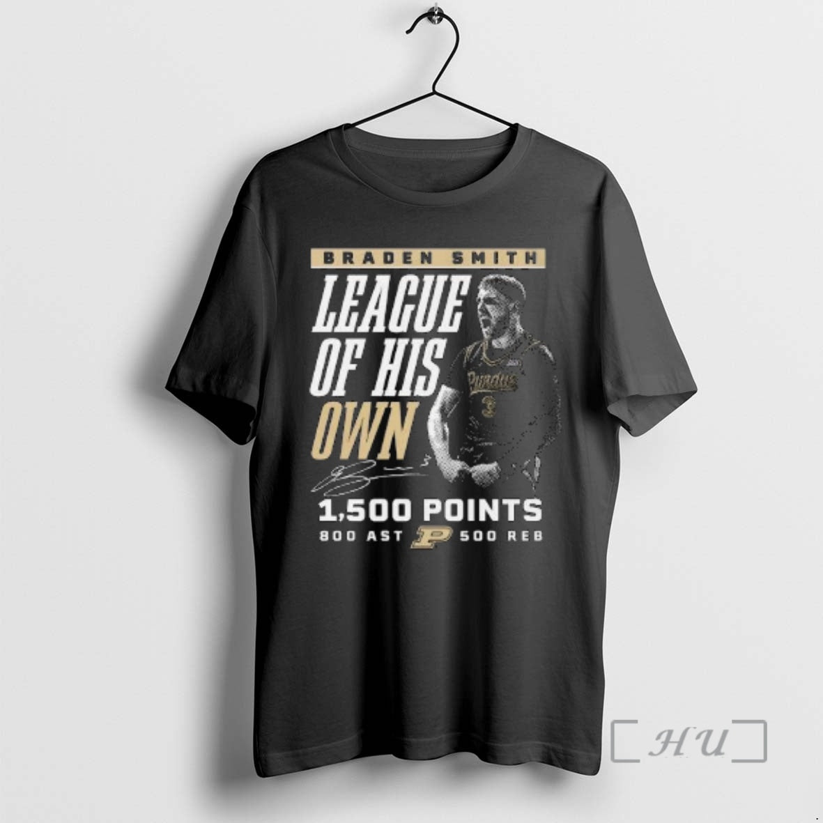 Officials Braden Smith League His Own 1500 Points 800 Ast 500 Reb Signature Circle T-Shirts, Hoodie, Sweatshirt - T-Shirt, Sweatshirt, Hoodie