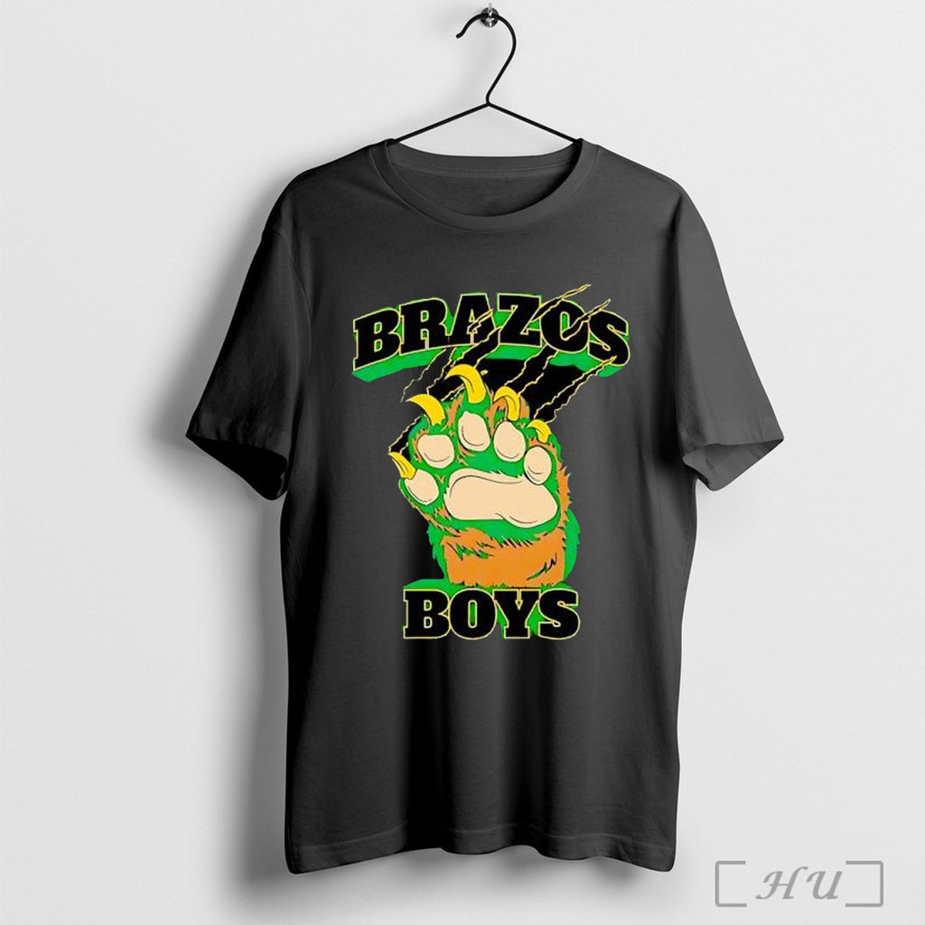 Officials Brazos Boys Big Claw Scratching Text Distressed T Shirt Unisex T-shirt, Sweatshirt, Hoodie, Long Sleeve Tee - T-Shirt, Sweatshirt, Hoodie