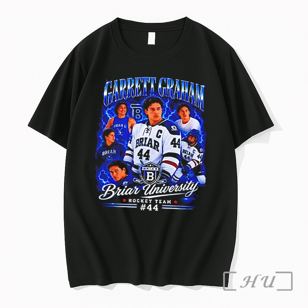 Officials Briar University Graham 44 Hockey Team Graphic Tee Unisex T-shirt, Sweatshirt, Hoodie, Long Sleeve Tee - T-Shirt, Sweatshirt, Hoodie