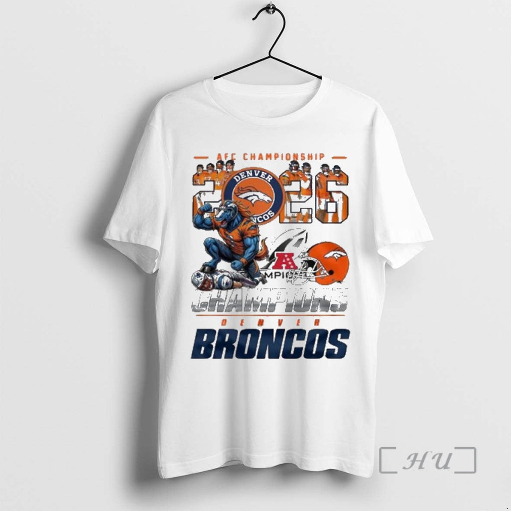 Officials Broncos 2026 Afc Championship Champions Mascot T-Shirts, Hoodie, Sweatshirt - T-Shirt, Sweatshirt, Hoodie