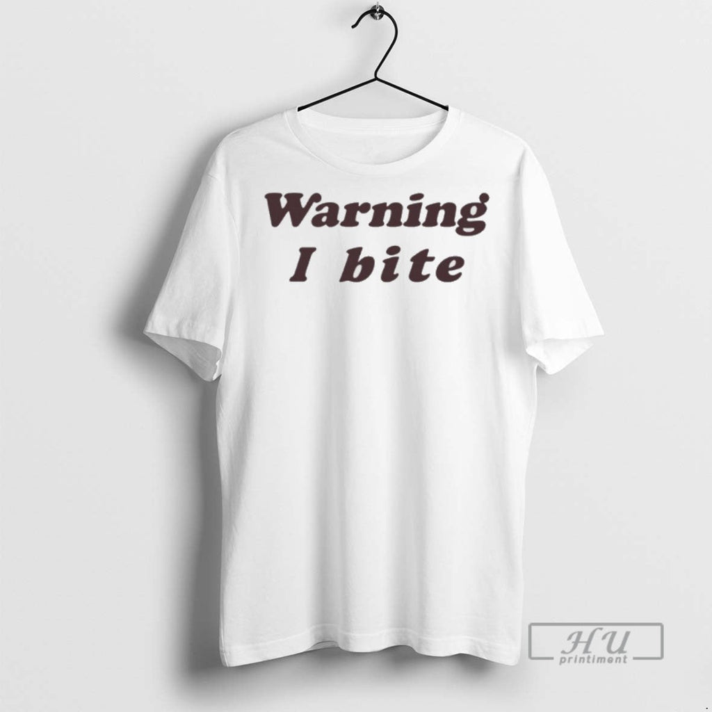 Officials Brooklyn Wearing Warning I Bite T Shirt Unisex T-shirt, Sweatshirt, Hoodie, Long Sleeve Tee - T-Shirt, Sweatshirt, Hoodie