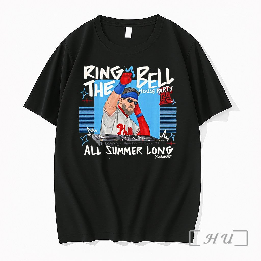 Officials Bryce Harper Ring The Bell Dj House Party Phillies All Summer Premium T Shirts Unisex T-shirt, Sweatshirt, Hoodie, Long Sleeve Tee - T-Shirt, Sweatshirt, Hoodie