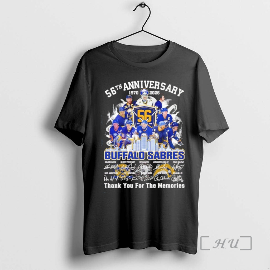 Officials Buffalo Sabres 56th Anniversary 1970 2026 Thank You Memories Signatures T-Shirts, Hoodie, Sweatshirt - T-Shirt, Sweatshirt, Hoodie