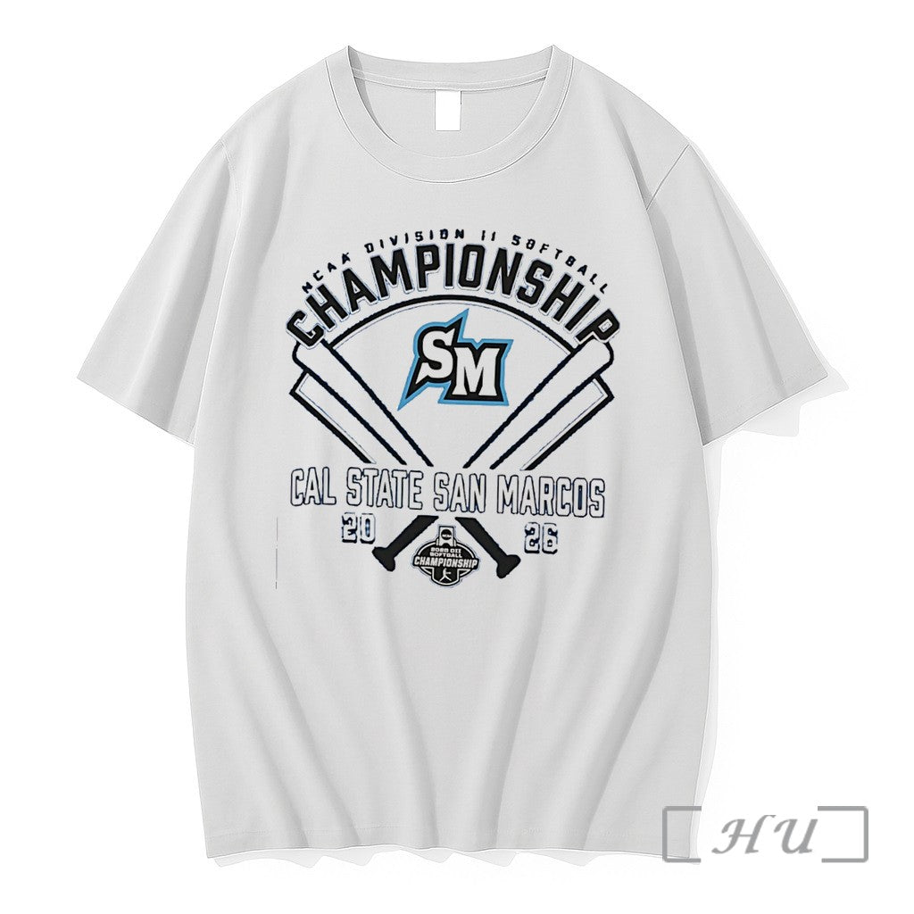 Officials Cal State San Marcos Ncaa Division Ii Softball Championship 2026 Tee Premium T Shirts - T-Shirt, Sweatshirt, Hoodie