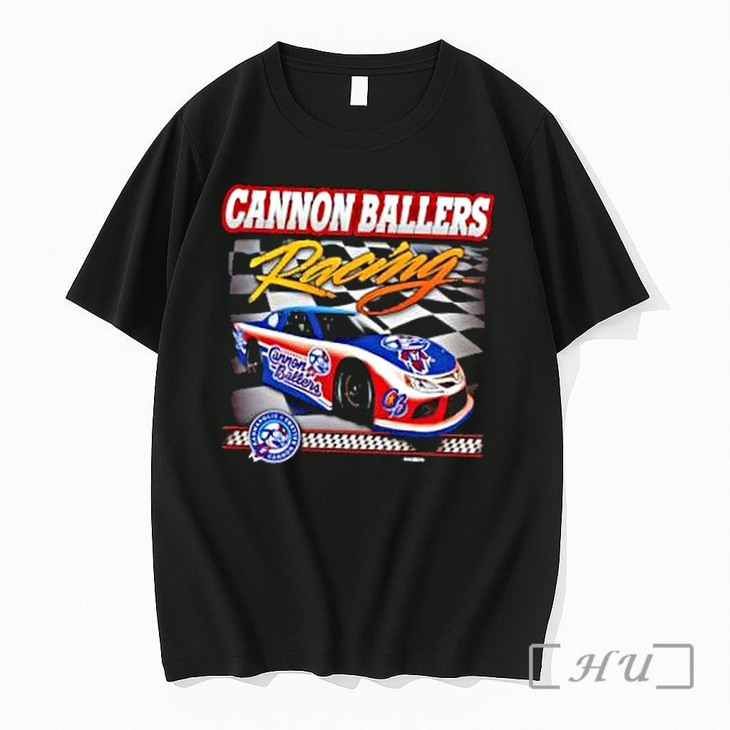 Officials Cannon Ballers Racing Kannapolis Race Car Mascot Checkered Flag Unisex T-shirt, Sweatshirt, Hoodie, Long Sleeve Tee - T-Shirt, Sweatshirt, Hoodie